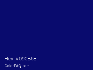 Hex #090b6e Color Image