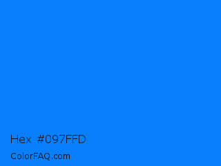 Hex #097ffd Color Image
