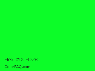 Hex #0cfd28 Color Image