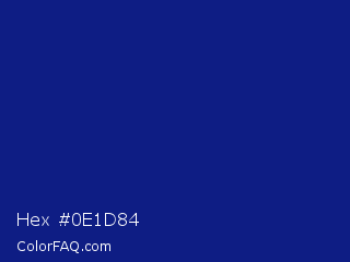 Hex #0e1d84 Color Image