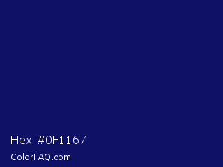 Hex #0f1167 Color Image