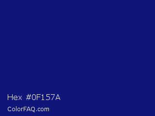 Hex #0f157a Color Image