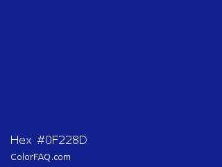 Hex #0f228d Color Image