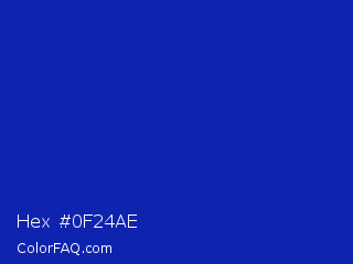 Hex #0f24ae Color Image