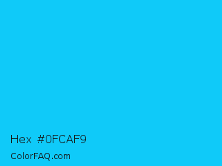 Hex #0fcaf9 Color Image