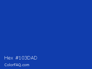 Hex #103dad Color Image