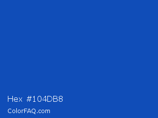 Hex #104db8 Color Image