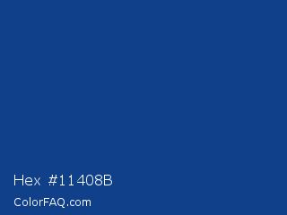 Hex #11408b Color Image