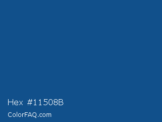 Hex #11508b Color Image