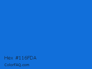 Hex #116fda Color Image