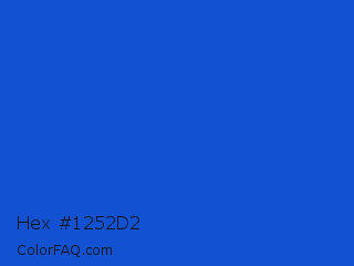 Hex #1252d2 Color Image
