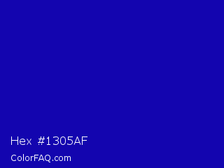 Hex #1305af Color Image