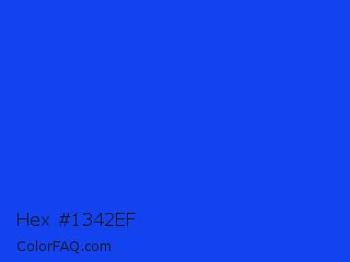 Hex #1342ef Color Image
