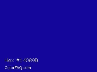 Hex #14089b Color Image