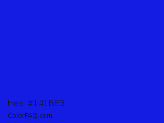 Hex #141be3 Color Image