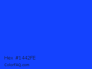 Hex #1442fe Color Image