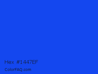 Hex #1447ef Color Image