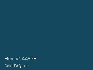 Hex #14485e Color Image