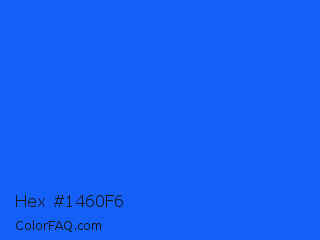 Hex #1460f6 Color Image