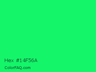 Hex #14f56a Color Image