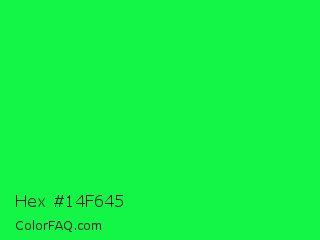 Hex #14f645 Color Image