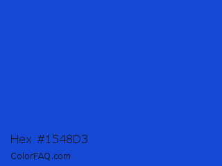 Hex #1548d3 Color Image