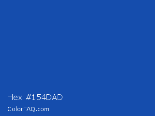Hex #154dad Color Image
