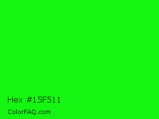 Hex #15f511 Color Image