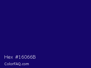 Hex #16066b Color Image