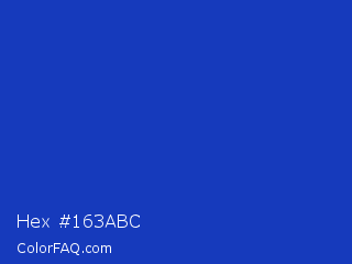 Hex #163abc Color Image