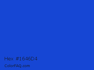 Hex #1646d4 Color Image
