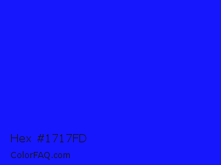 Hex #1717fd Color Image