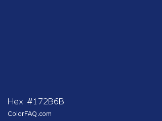 Hex #172b6b Color Image