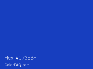 Hex #173ebf Color Image