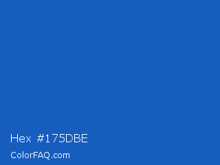 Hex #175dbe Color Image