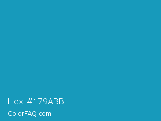 Hex #179abb Color Image