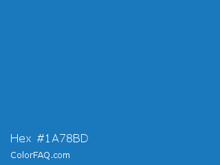 Hex #1a78bd Color Image