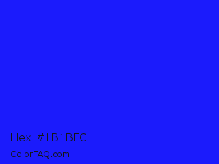 Hex #1b1bfc Color Image