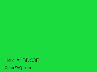 Hex #1bdc3e Color Image