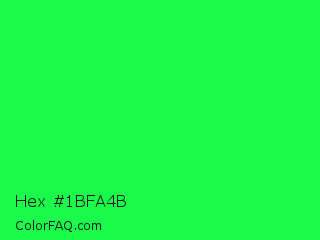 Hex #1bfa4b Color Image