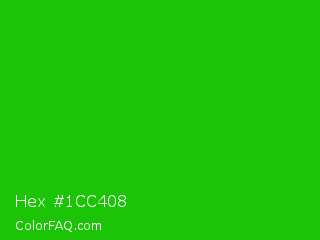 Hex #1cc408 Color Image