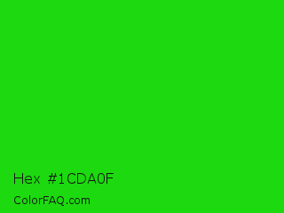 Hex #1cda0f Color Image