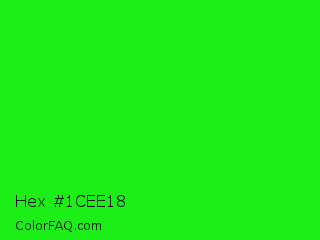 Hex #1cee18 Color Image