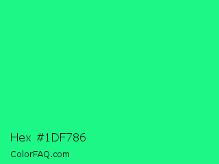 Hex #1df786 Color Image
