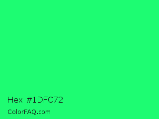 Hex #1dfc72 Color Image