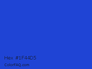 Hex #1f44d5 Color Image