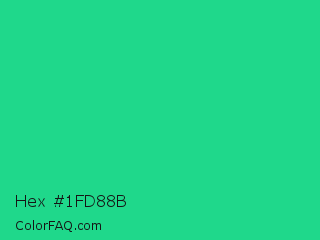 Hex #1fd88b Color Image