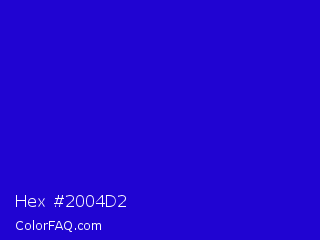 Hex #2004d2 Color Image