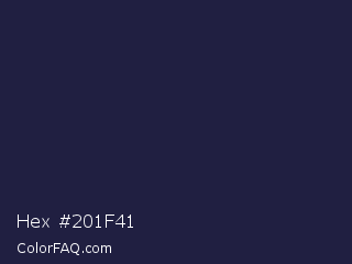 Hex #201f41 Color Image