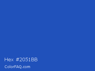 Hex #2051bb Color Image
